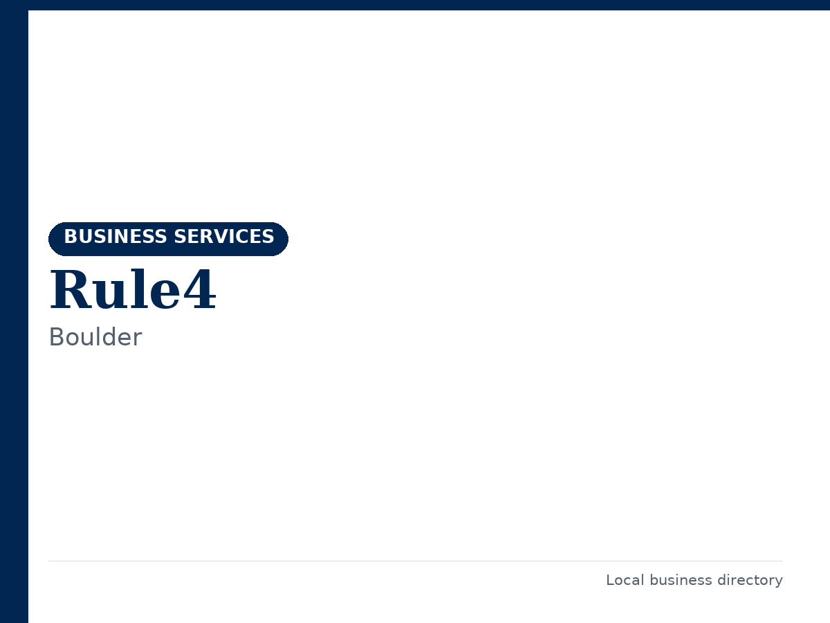 Rule4