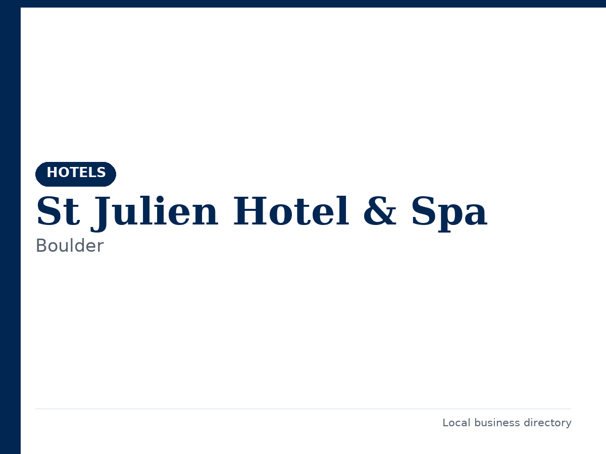 St Julien Hotel & Spa