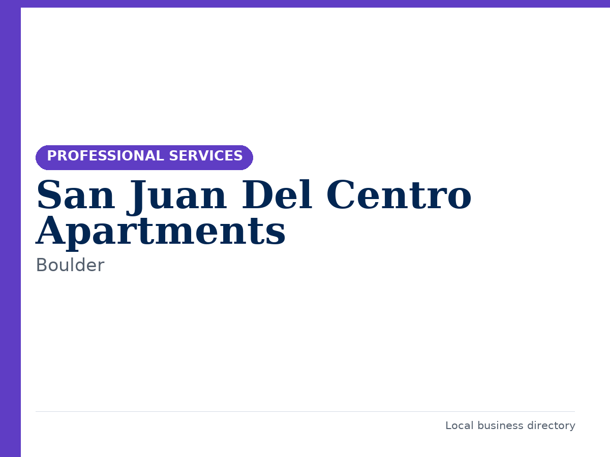 San Juan Del Centro Apartments
