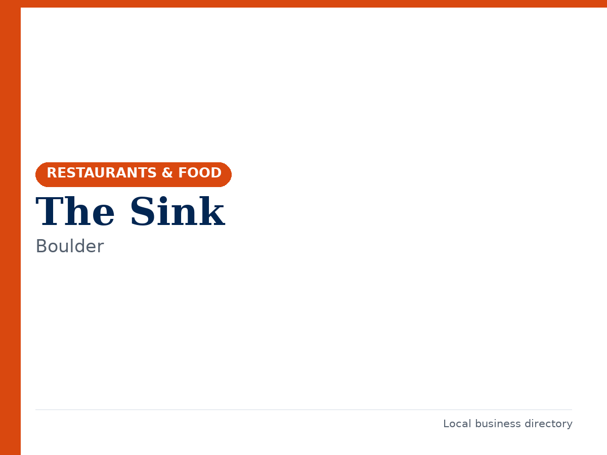 The Sink