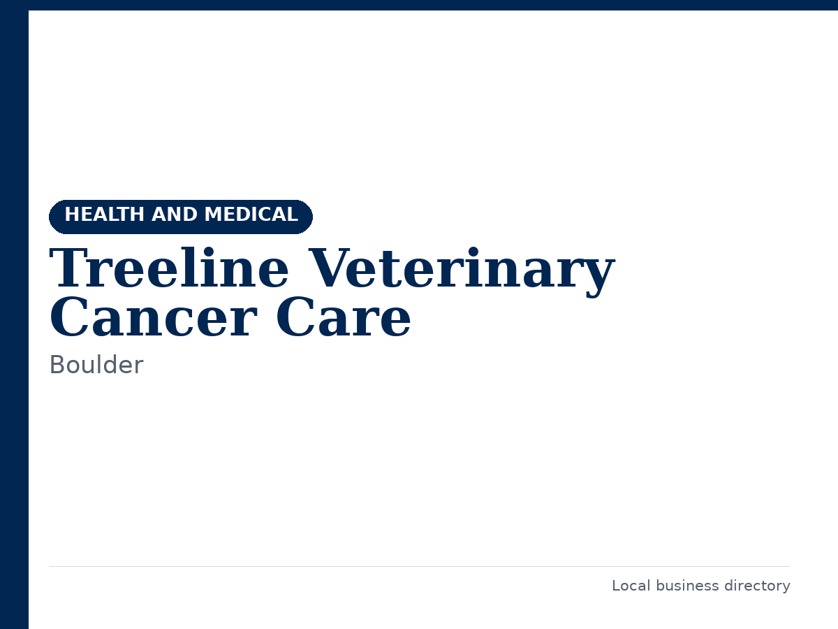 Treeline Veterinary Cancer Care