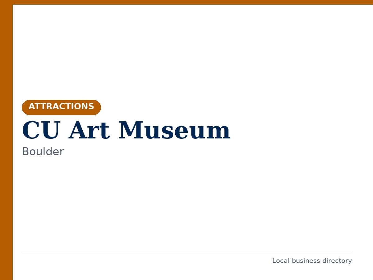 CU Art Museum