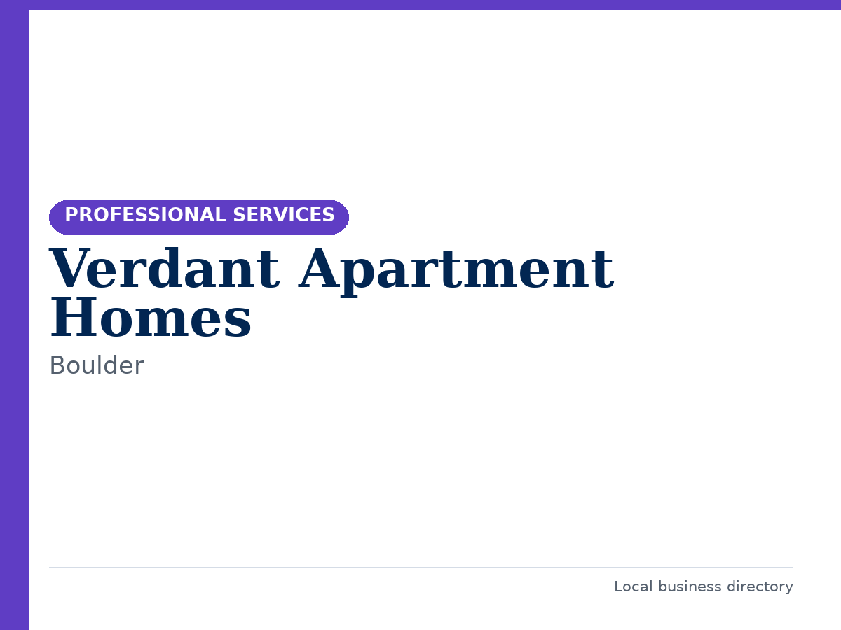 Verdant Apartment Homes