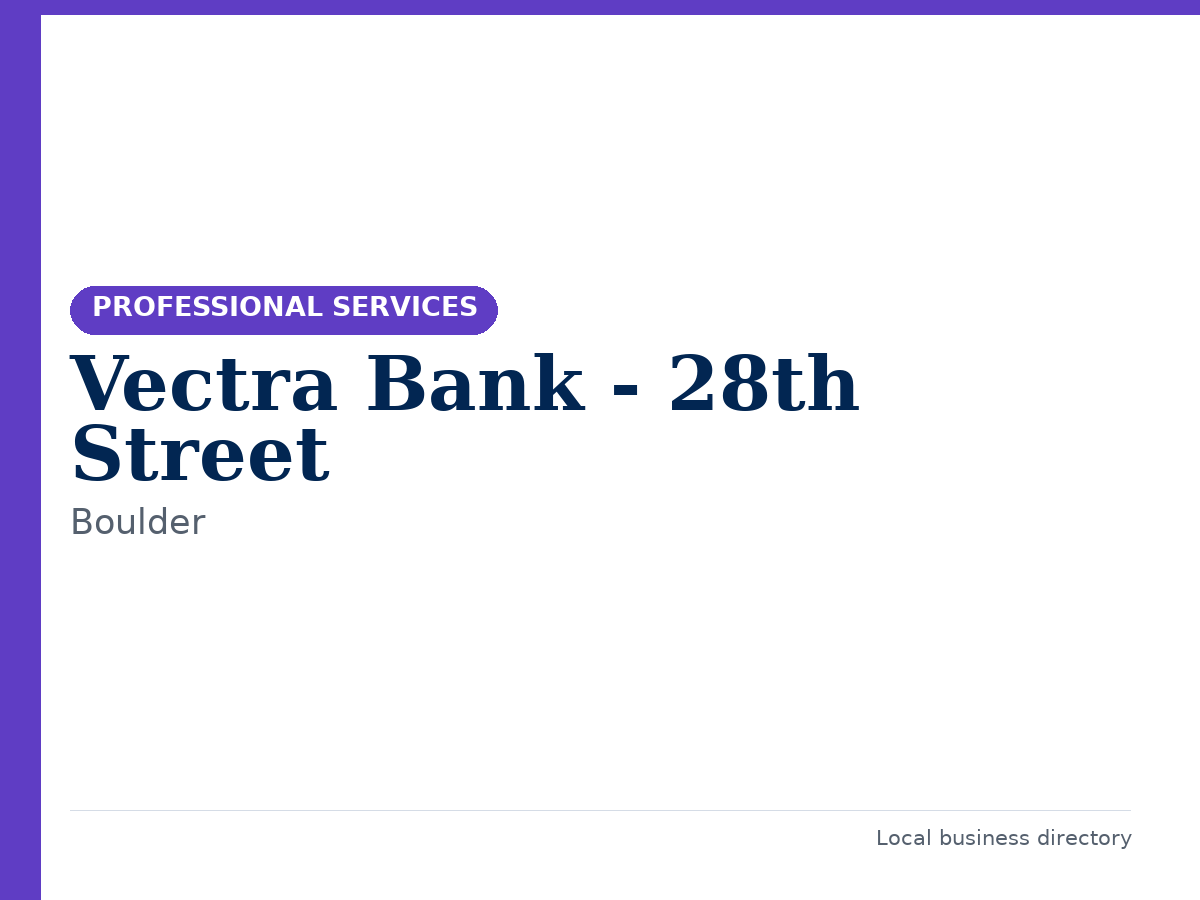Vectra Bank - 28th Street