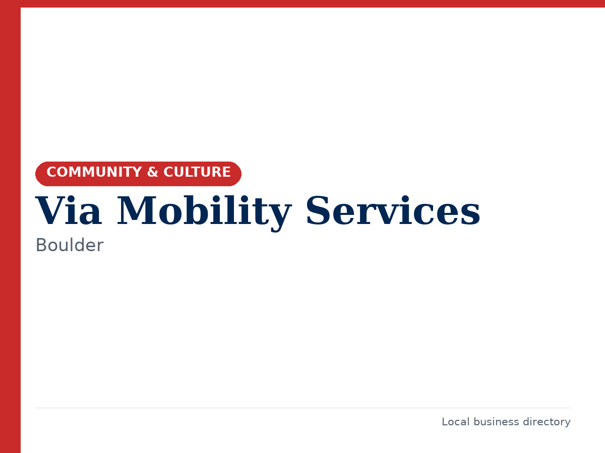 Via Mobility Services