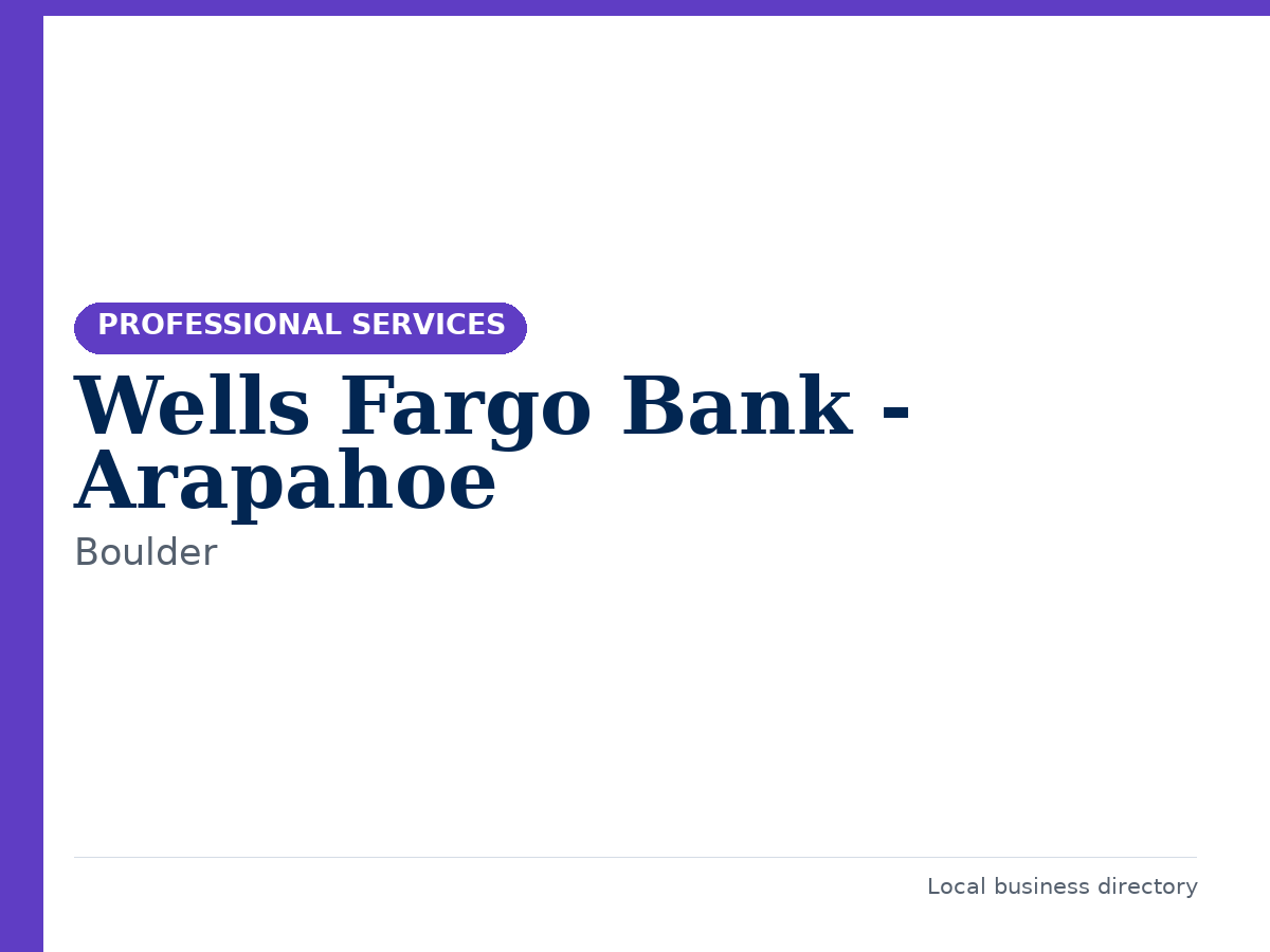 Wells Fargo Bank - Arapahoe