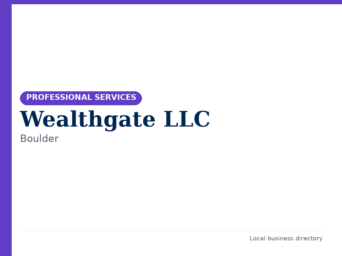 Wealthgate LLC