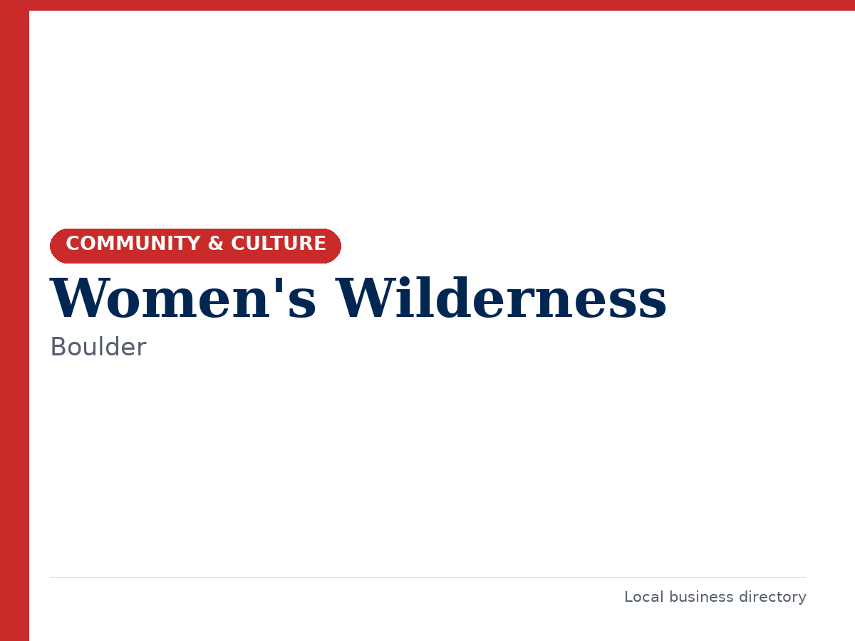 Women's Wilderness
