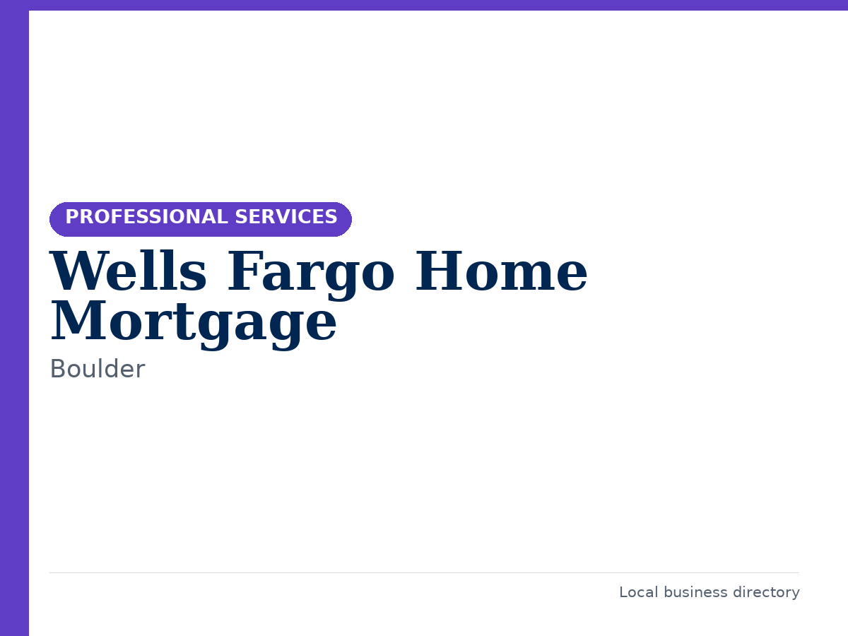 Wells Fargo Home Mortgage