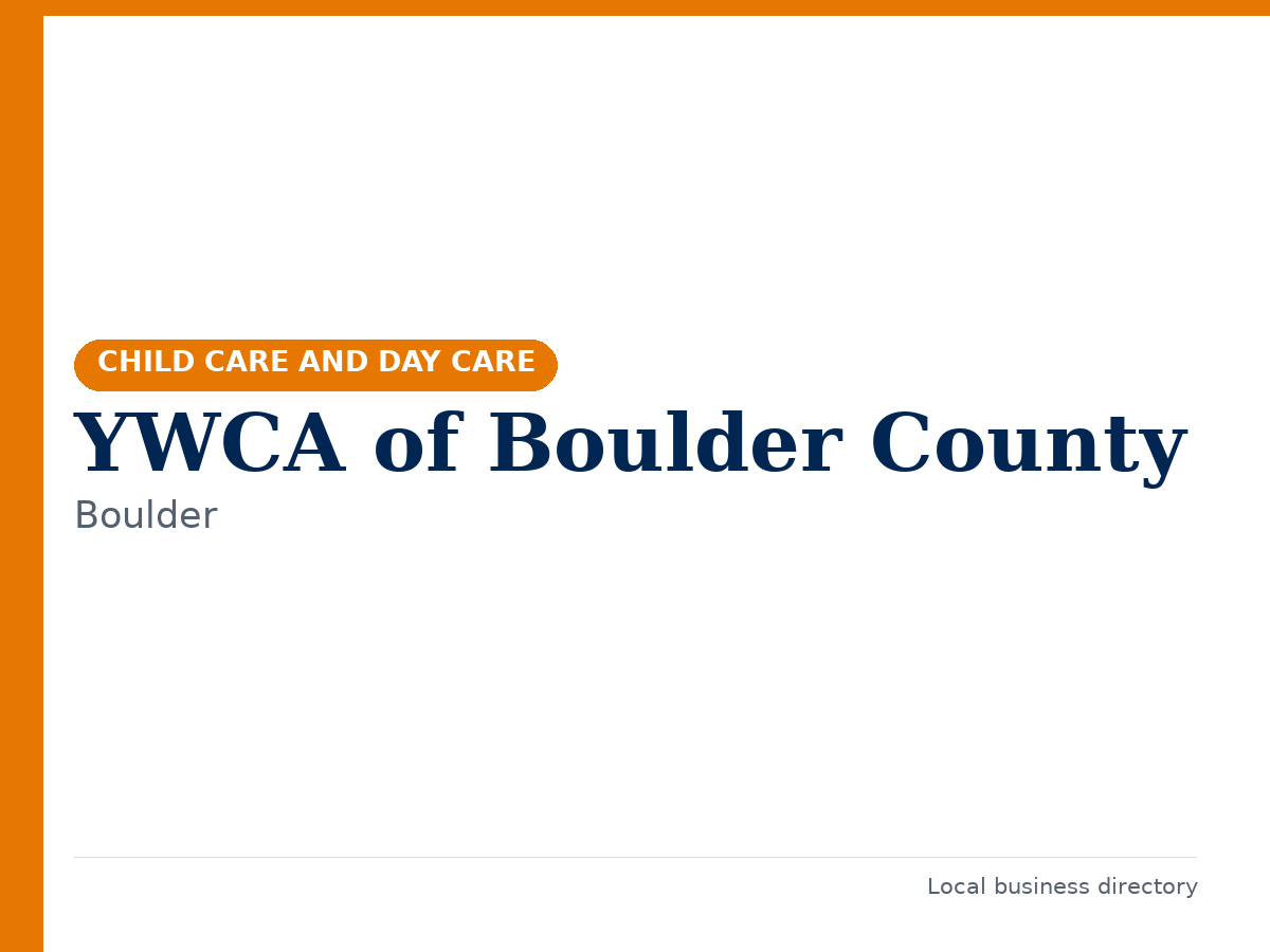YWCA of Boulder County