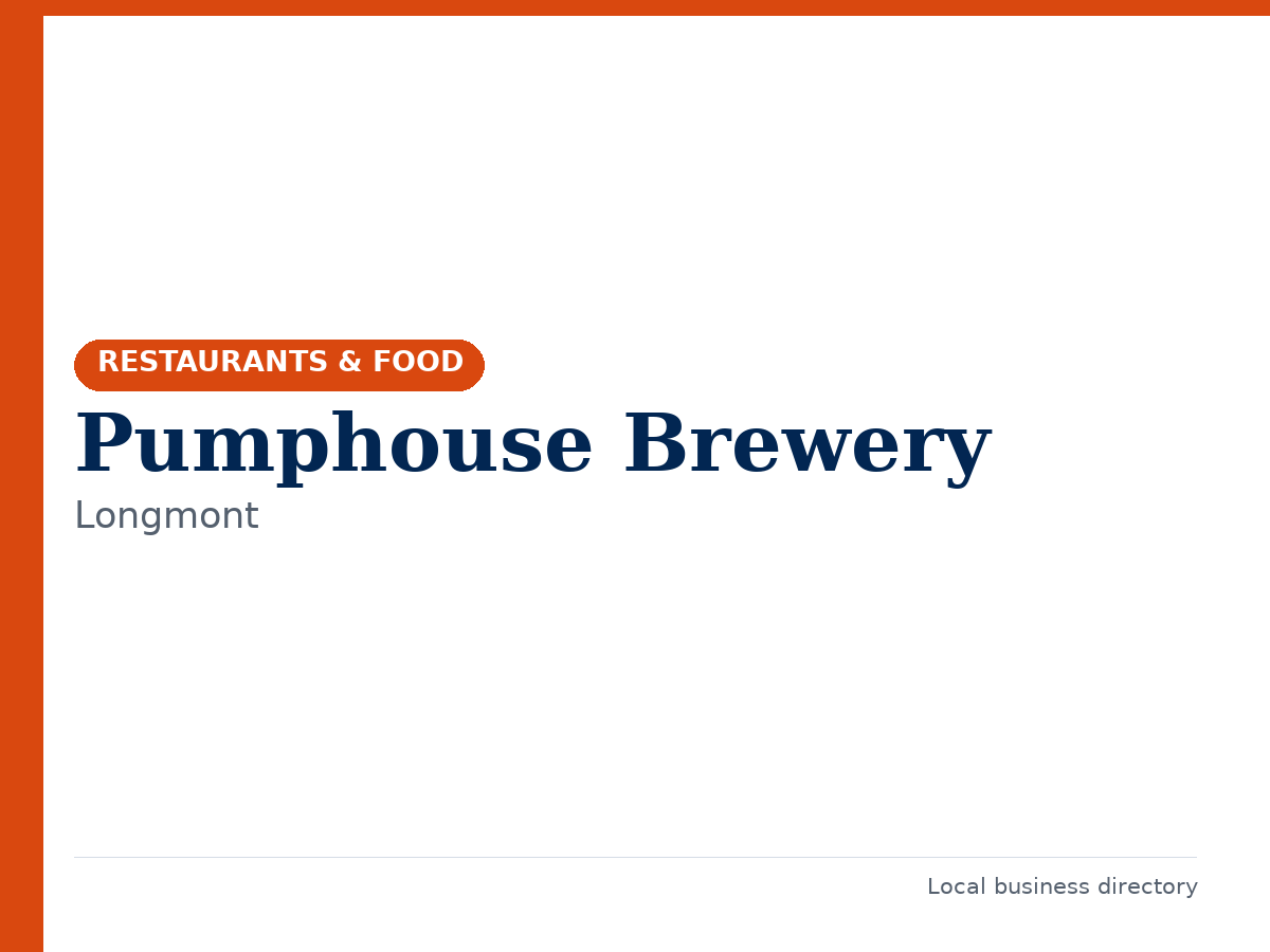 Pumphouse Brewery