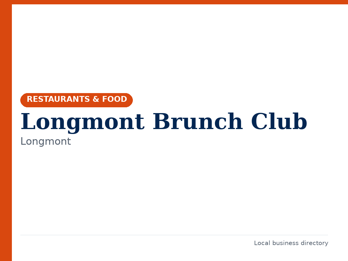 Longmont Brunch Club