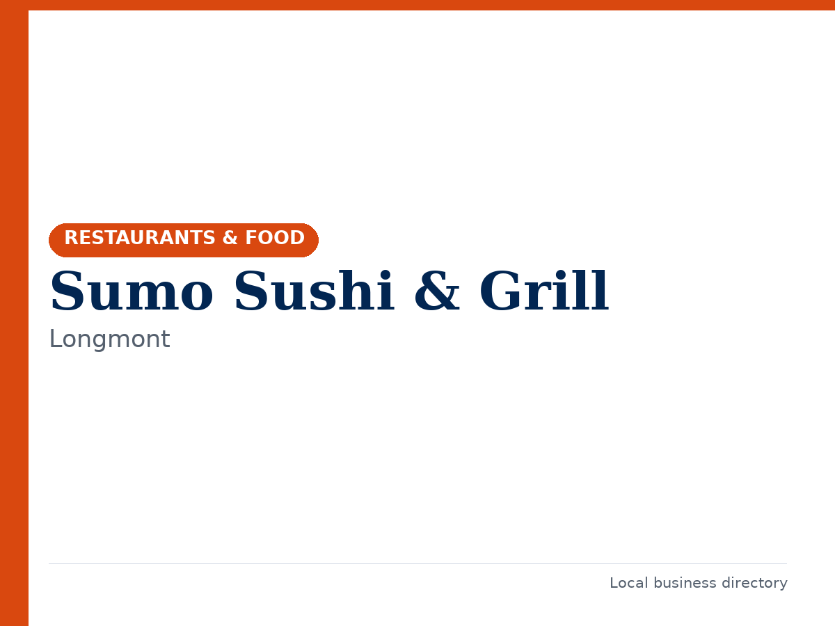 Sumo Sushi & Grill