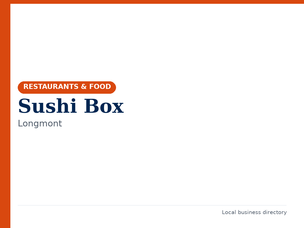 Sushi Box