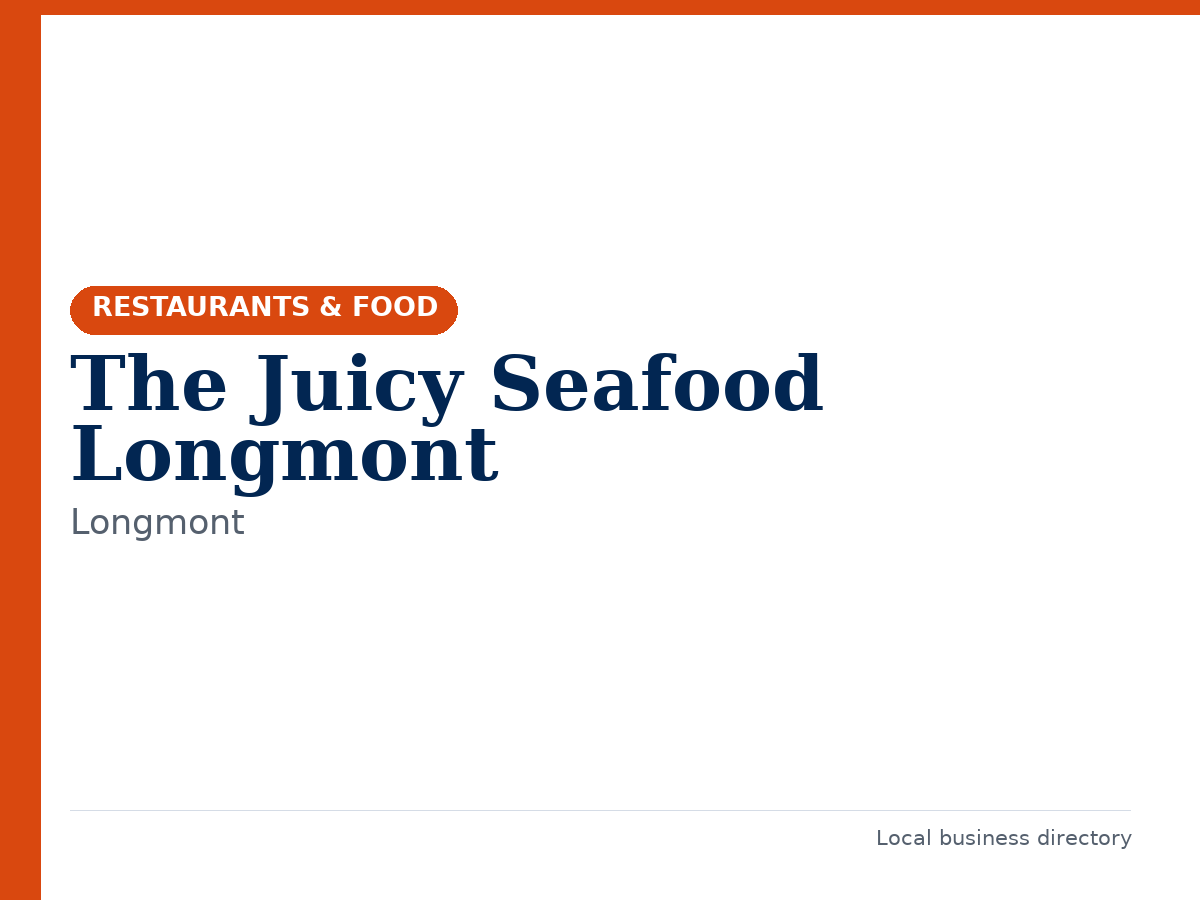 The Juicy Seafood Longmont
