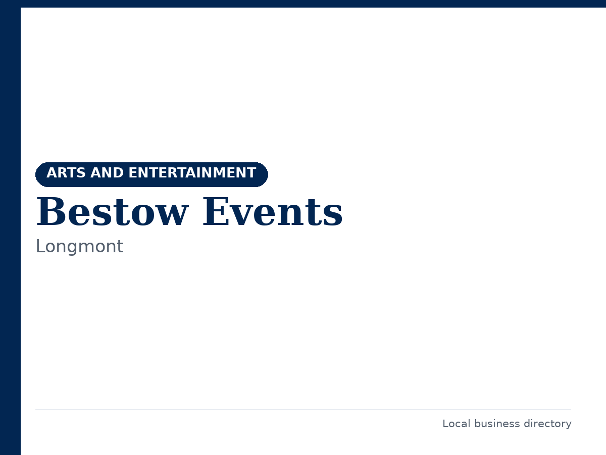 Bestow Events
