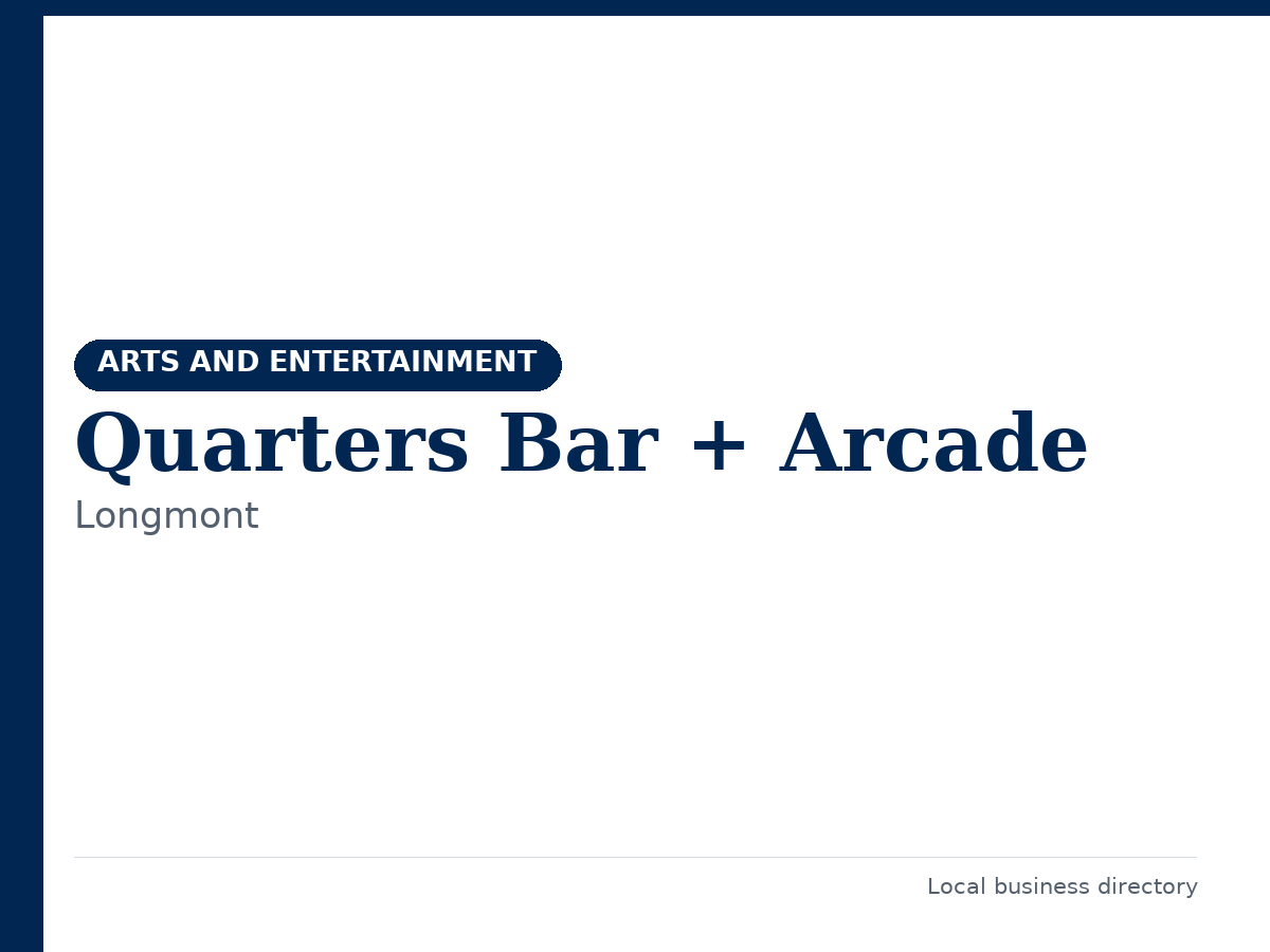 Quarters Bar + Arcade