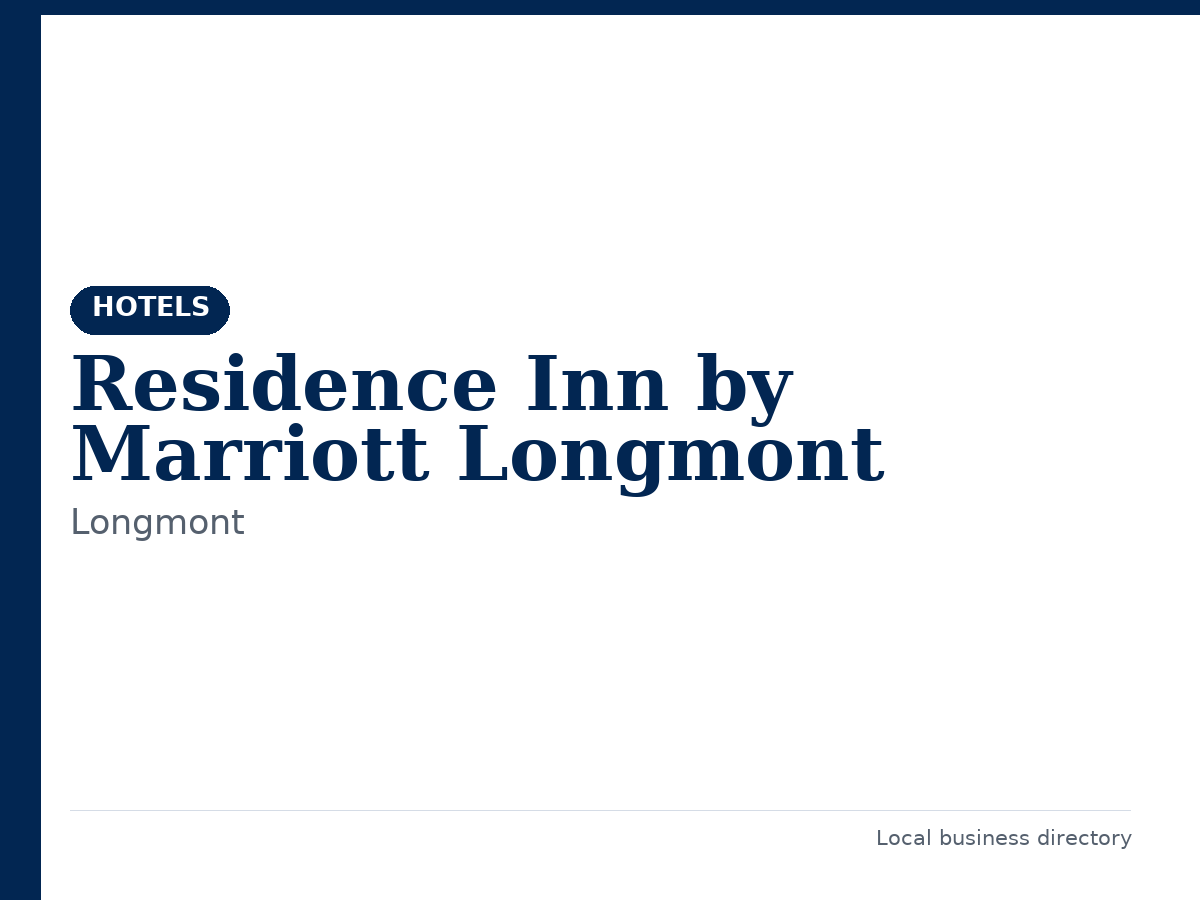 Residence Inn by Marriott Longmont