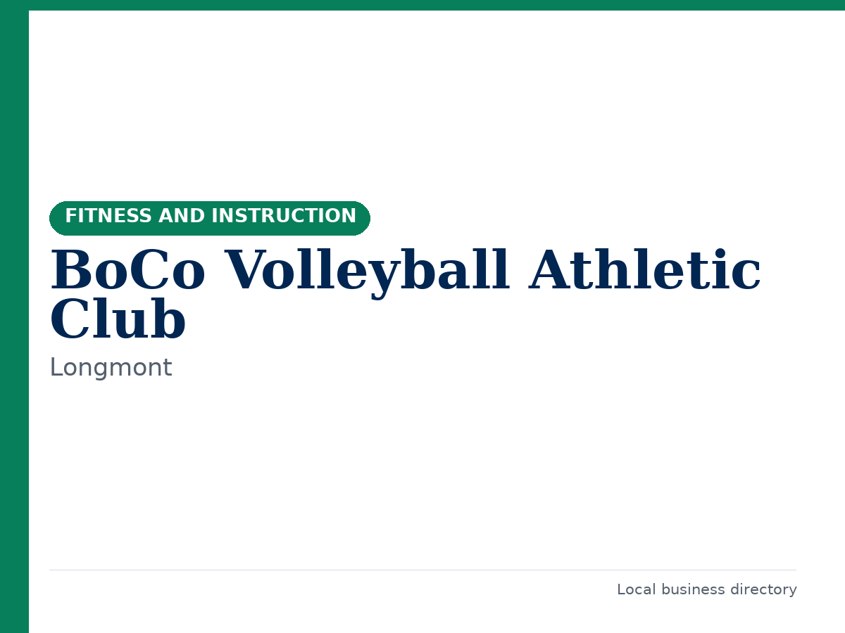 BoCo Volleyball Athletic Club