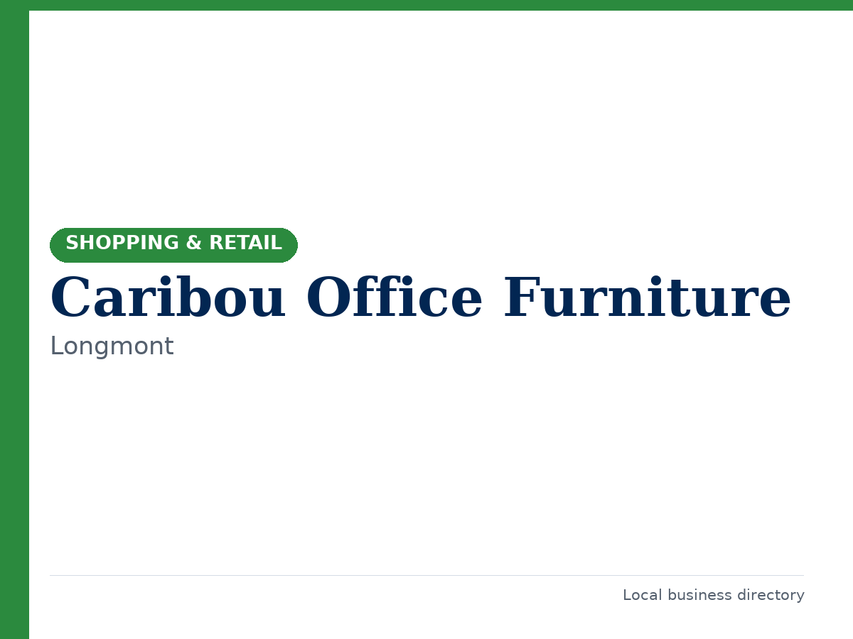 Caribou Office Furniture