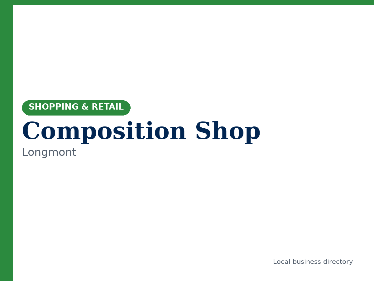 Composition Shop