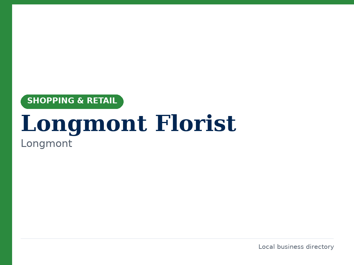 Longmont Florist