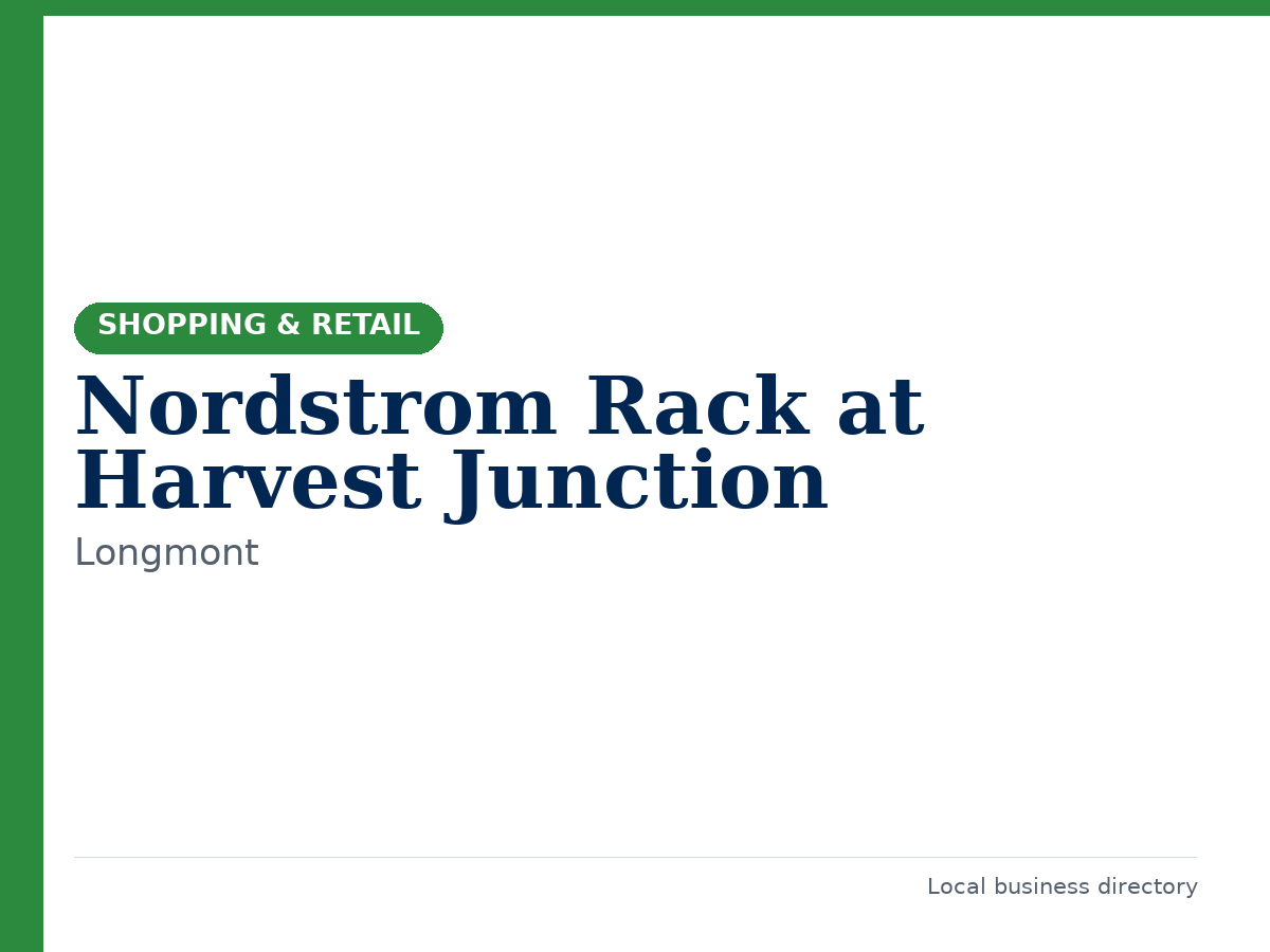 Nordstrom Rack at Harvest Junction
