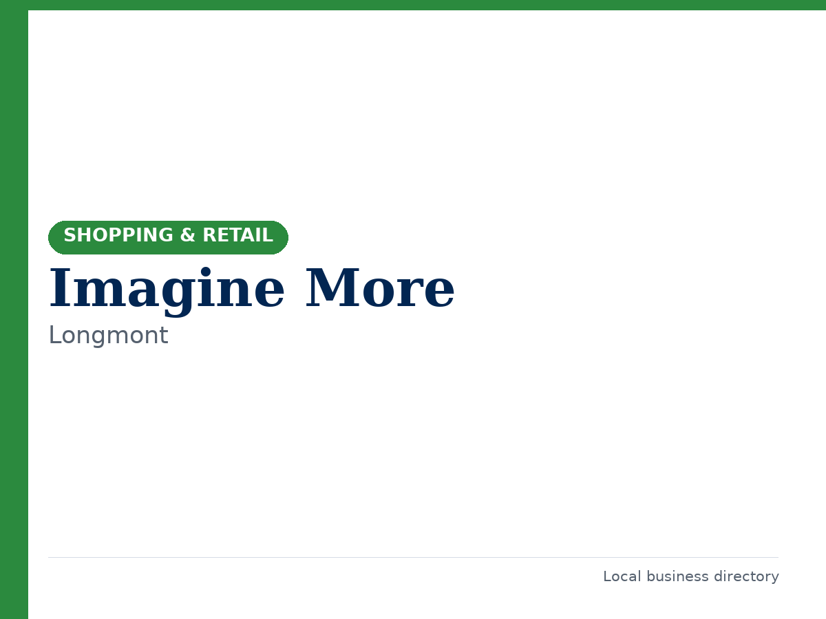 Imagine More