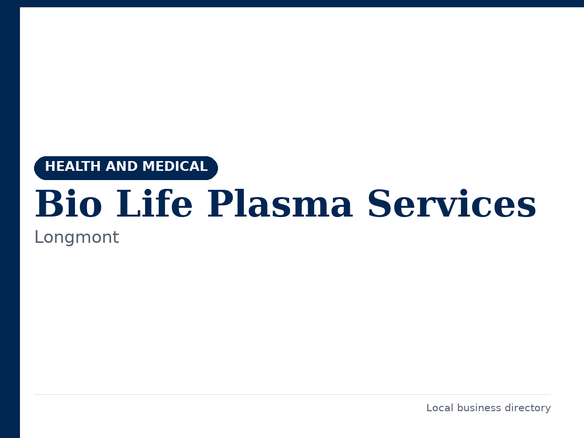 Bio Life Plasma Services