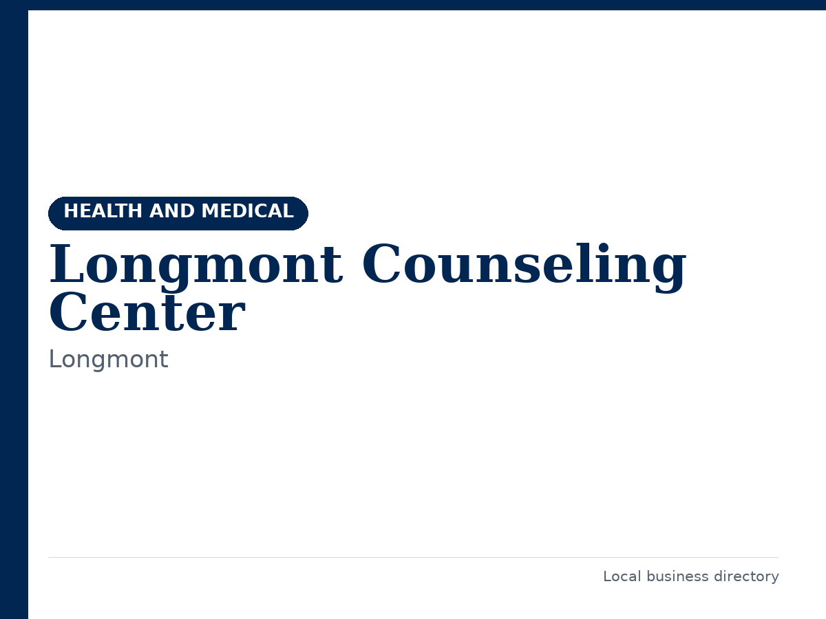 Longmont Counseling Center