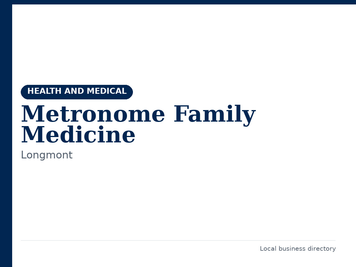 Metronome Family Medicine
