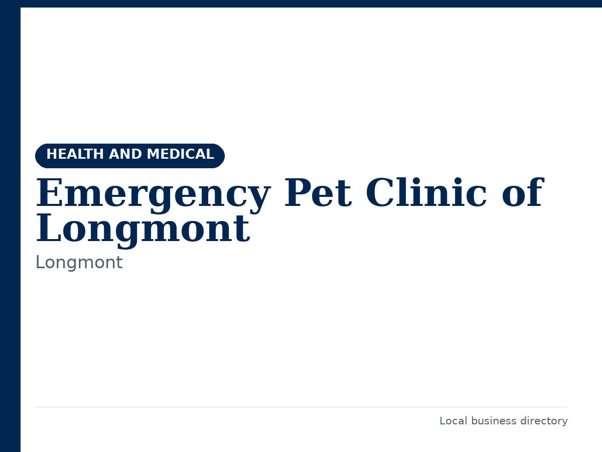 Emergency Pet Clinic of Longmont