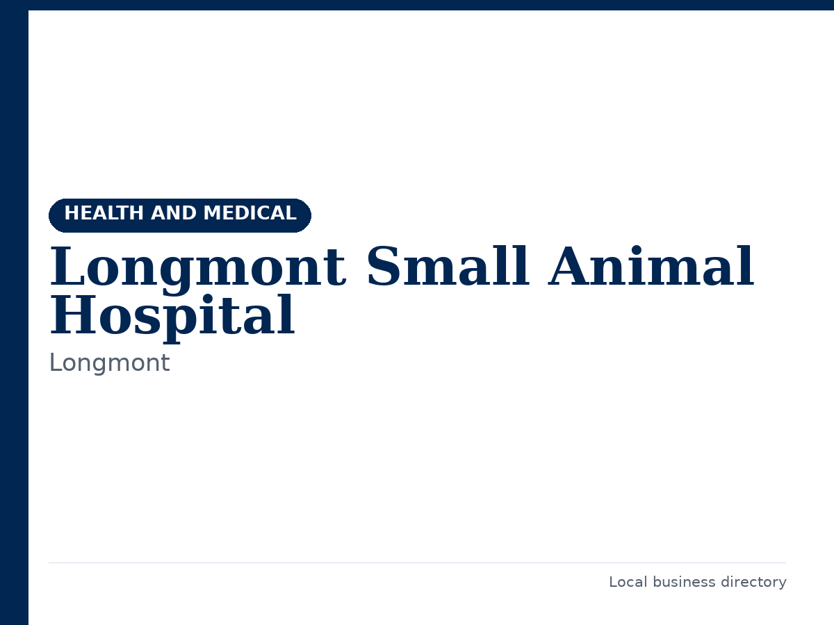 Longmont Small Animal Hospital