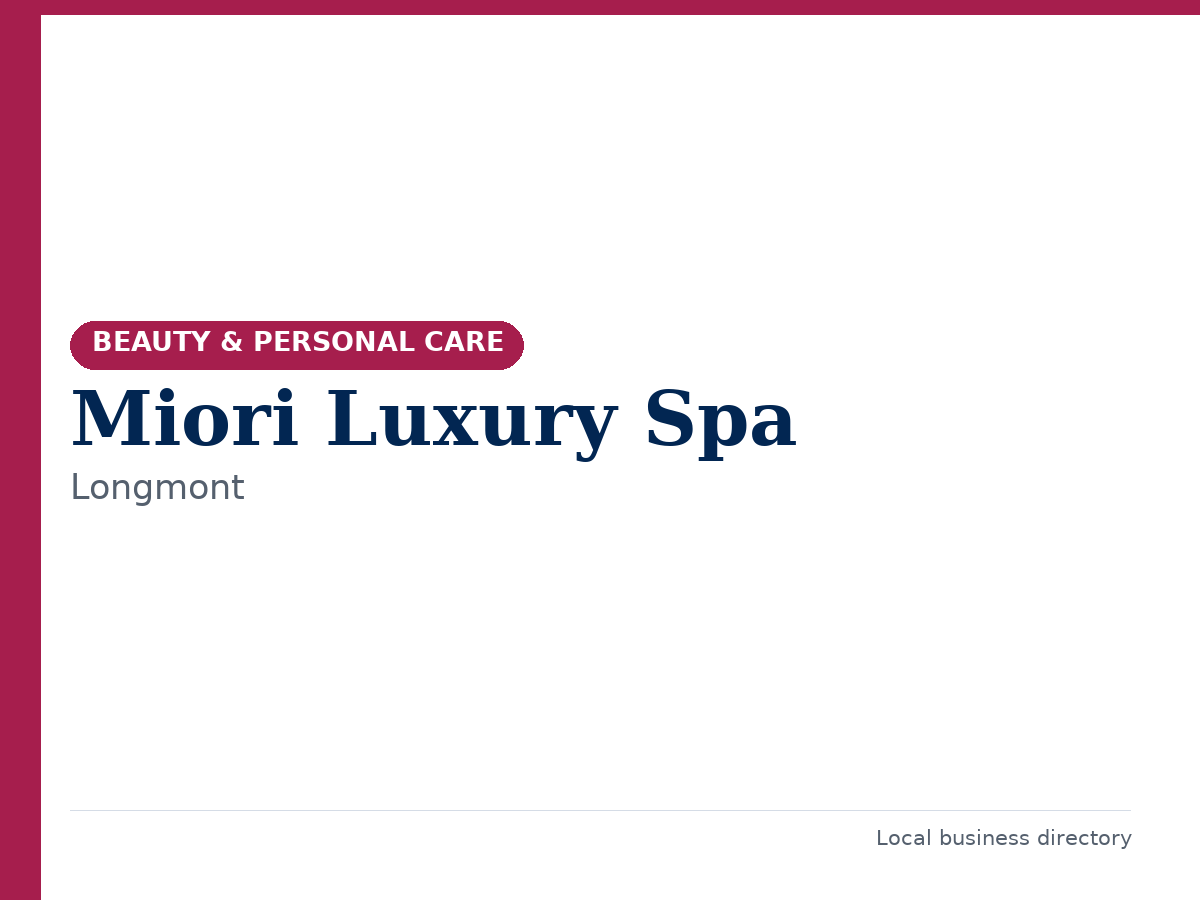 Miori Luxury Spa