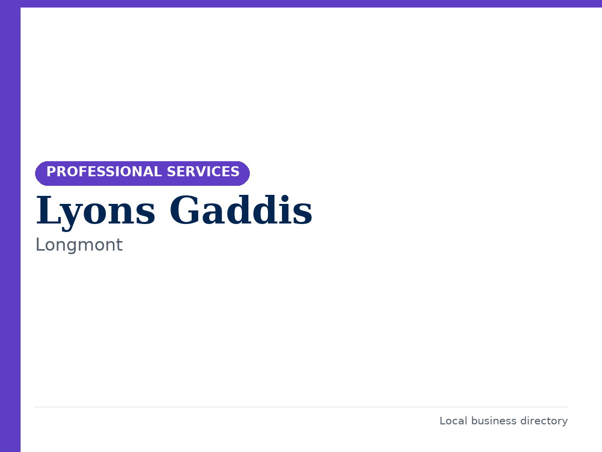 Lyons Gaddis