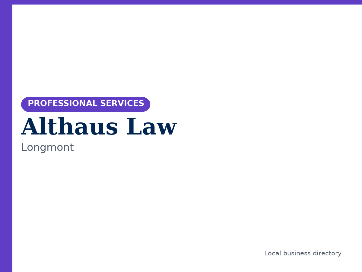 Althaus Law