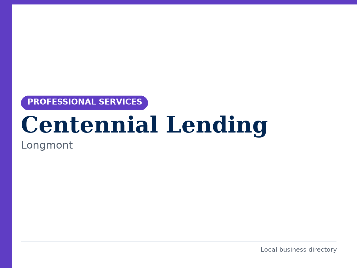 Centennial Lending
