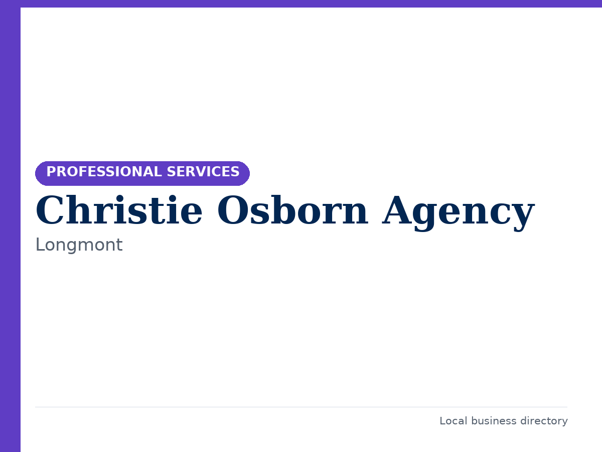 Christie Osborn Agency