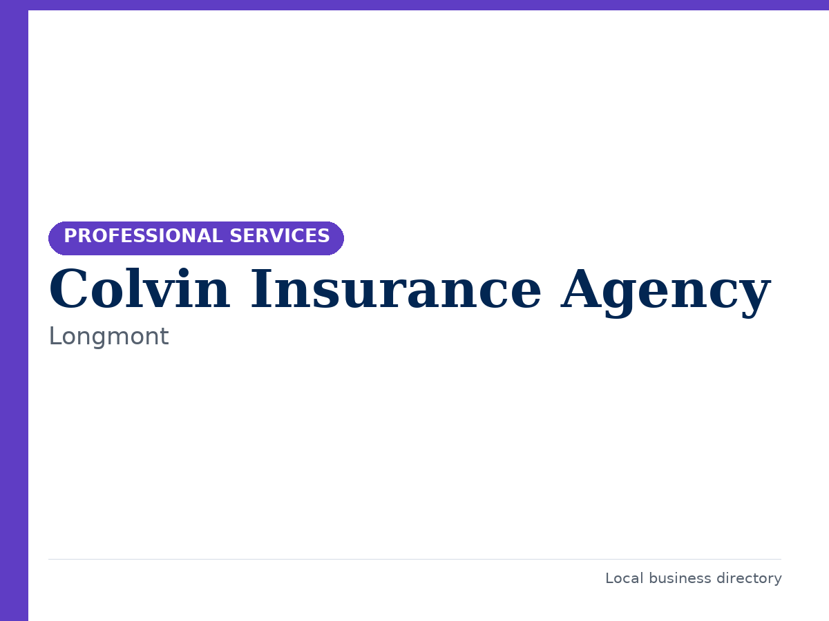 Colvin Insurance Agency