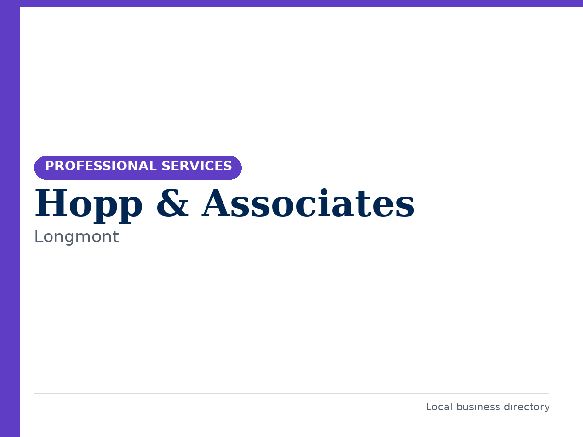 Hopp & Associates