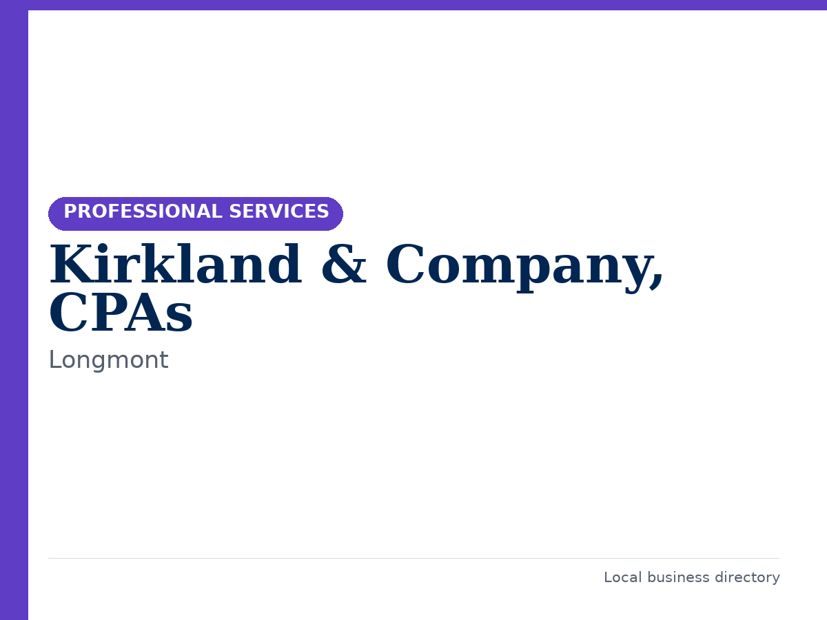 Kirkland & Company, CPAs