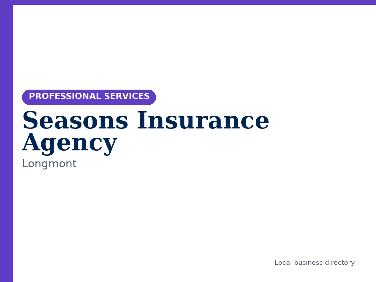 Seasons Insurance Agency
