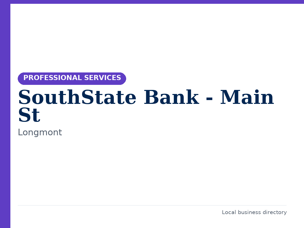 SouthState Bank - Main St