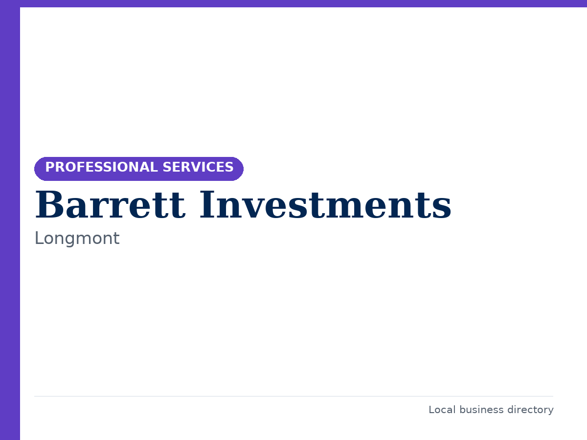 Barrett Investments