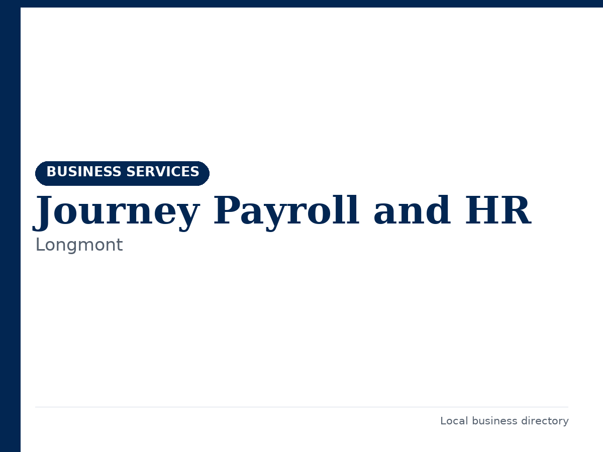 Journey Payroll and HR