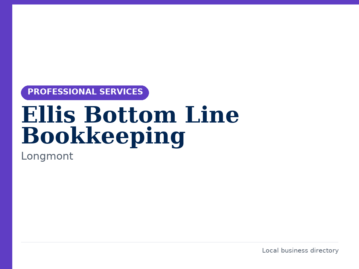 Ellis Bottom Line Bookkeeping