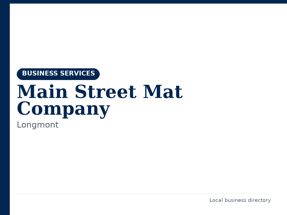 Main Street Mat Company