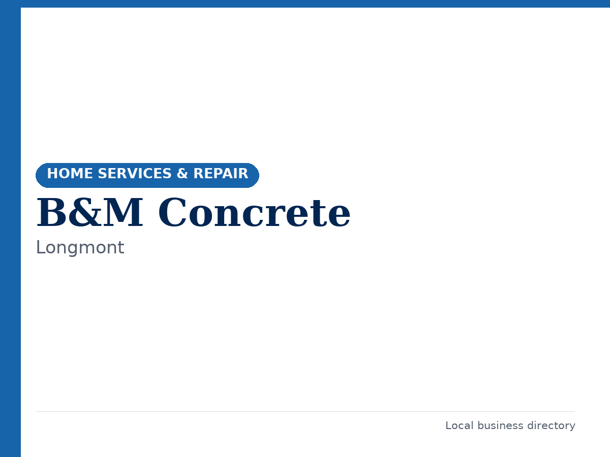 B&M Concrete