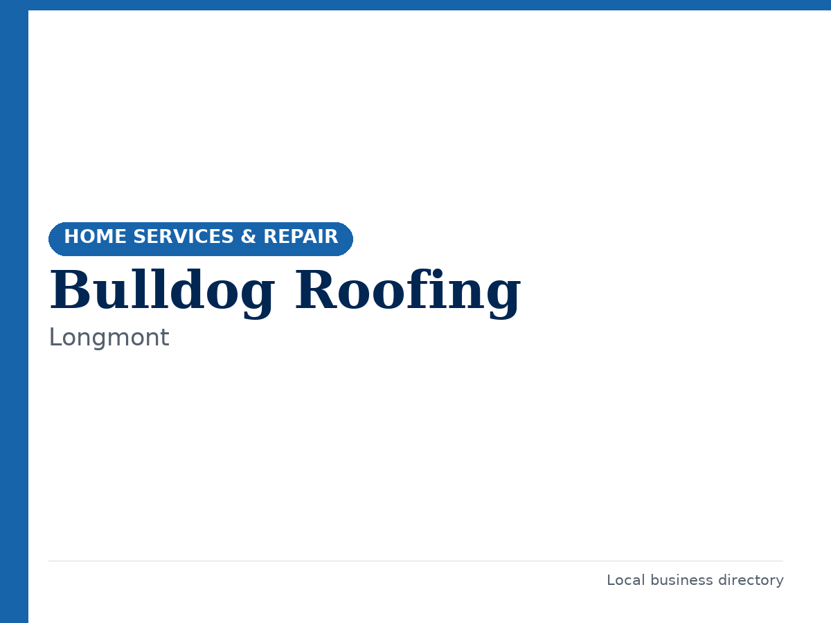 Bulldog Roofing