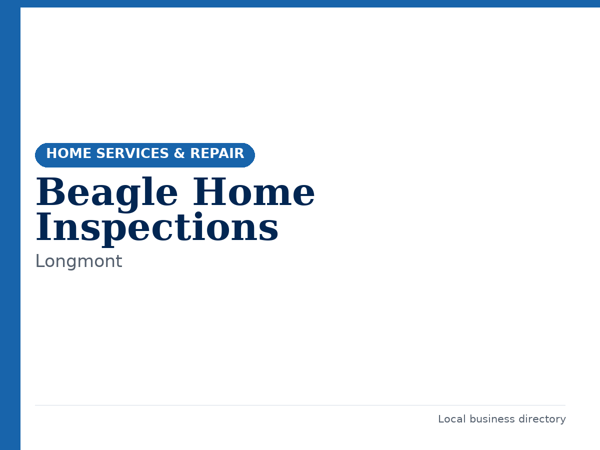 Beagle Home Inspections